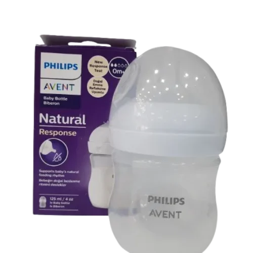 شیشه شیر دوقطره ۱۲۵ میل اونت مدل طلقی (Avent)