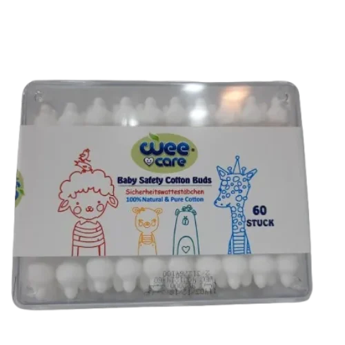 گوش پاک کن وی کر با سری محافظ ۶۰ عددی (WeeCare)